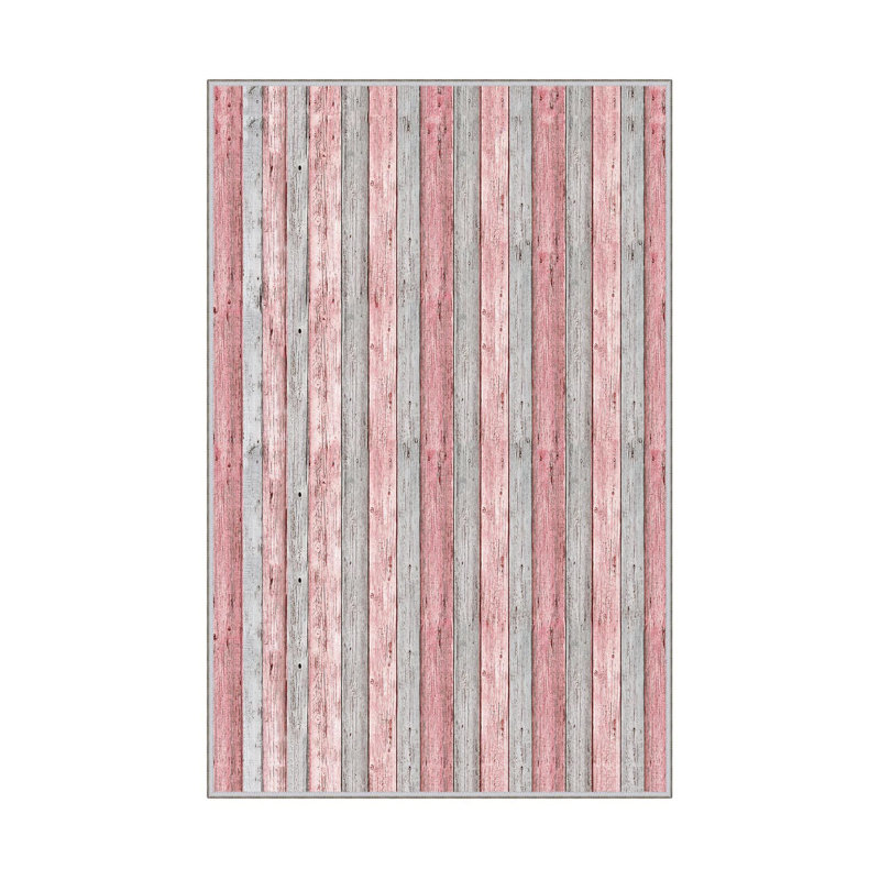 Stylish Hall Carpet (3.3 x 4.9 ft), 100% Polyester, 0.3 in Pile Height | Antibacterial, Non-Slip PVC Dot Underside | Woven Design with 3D Digital Printing | Machine Washable, Perfect for Home Décor & Comfort