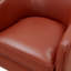 Fauteuil de fonction pivotant en cuir Caramel