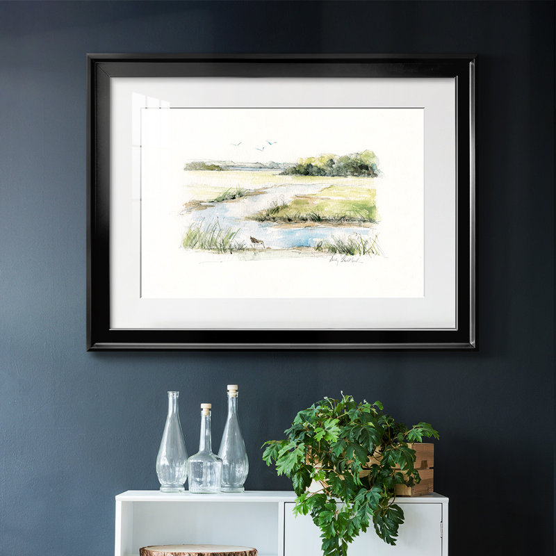 «Early Morning II», reproduction d'art sur papier, Argent, H 27 po x l 39 po x P 1,5 po