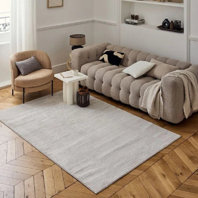 Carmel Modern Striped Beige Area Rug