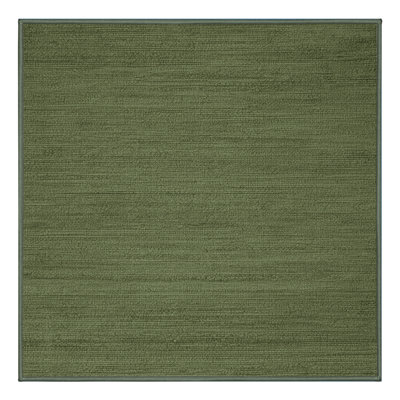 Machine Washable Solid Green Area Rug
