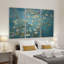 « amande florale horizontal », reproduction de peinture à l’acrylique à multiples images sur toile tendue-24017865