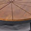 Table basse en bois de manguier et fer à la main fabriquée à la main