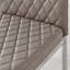 Eubanks Faux Leather Modern Tall Back Dining Chairs Set with Metal Legs & Diamond Stitching-610656263-610656259