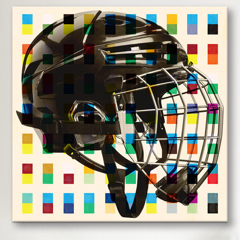 « canada », impression sur toile mask, H 12 po x l 12 po x P 0,75 po, Toile tendue, Pas de tapis