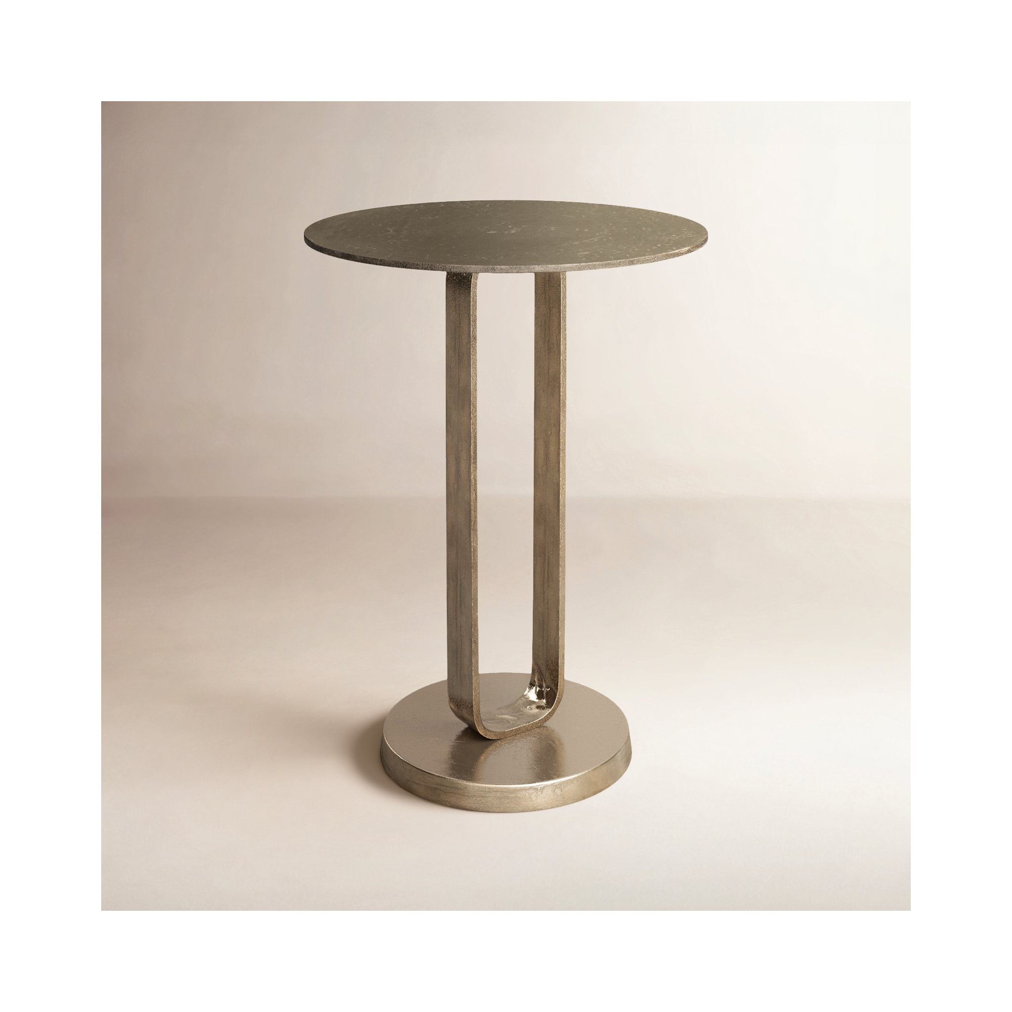 Stanza End Table, Aged Bronze