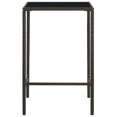 Evaleigh Square Metal Outdoor Bar Table , 70cm cm W 70cm cm D