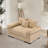 Oversized Corduroy Armchair  With Ottoman-948987619