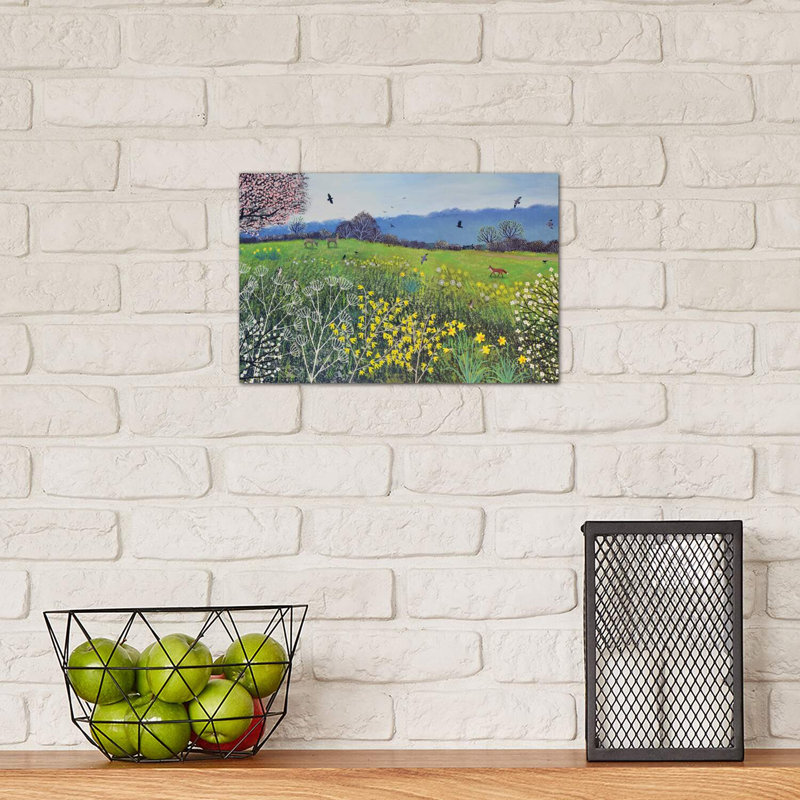 Spring Hope by Jo Grundy - Wrapped Canvas Painting, 20.32 cm H x 30.48 cm W