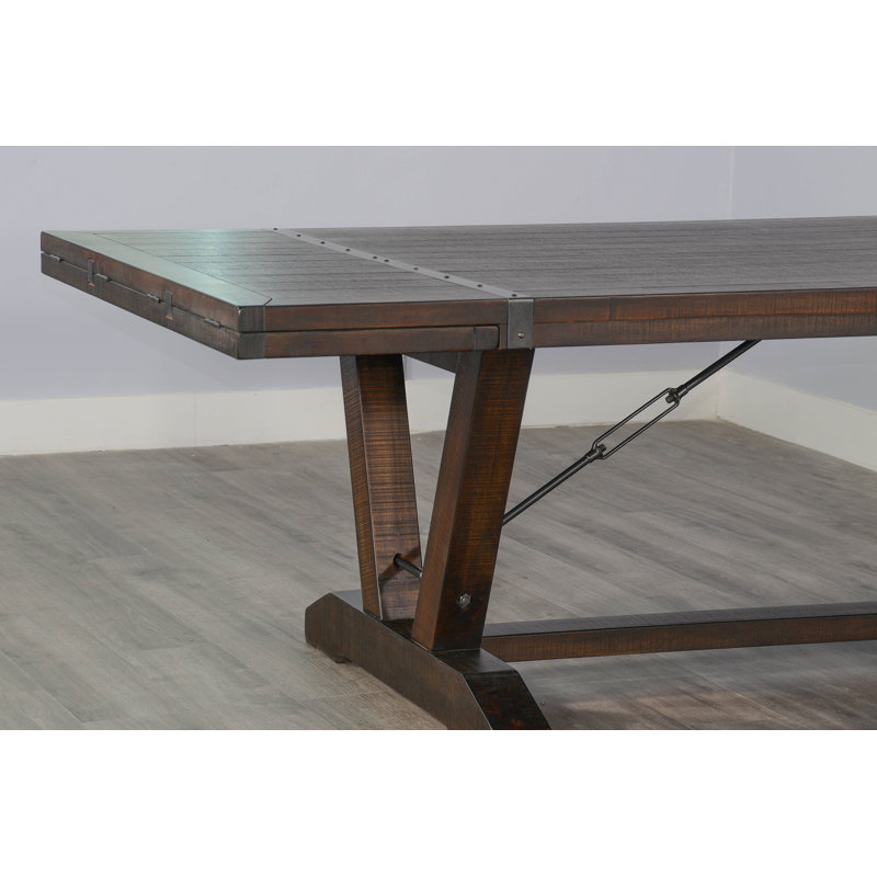  Ensemble de salle à manger à rallonge pliante Yellowstone, 9 pièces : table, 8 chaises