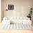 Cloudform Boneless 4-Piece Modern U-Shaped Sectional Sofa with Plush Corduroy Fabric-124528859