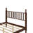Wood Platform Bed with Gourd Shaped Headboard-190179503-190179502