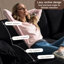 Salon modulaire en forme de U, siège modulaire surdimensionné à siège profond avec 2 repose-pieds, 3 canapé-lit confortable en chenille noire, dimensions supplémentaires, pour la chambre, sièges et sièges de détente amovibles-1818976949