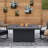 Calvin 52" Rectangle Metal Propane Fire Pit Table With Hidden Tank in Black Coral by Real Flame