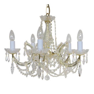 5 - Light Candle Style Chandelier