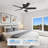 42 Inch Ceiling Fans with Lights and Remote-214222619