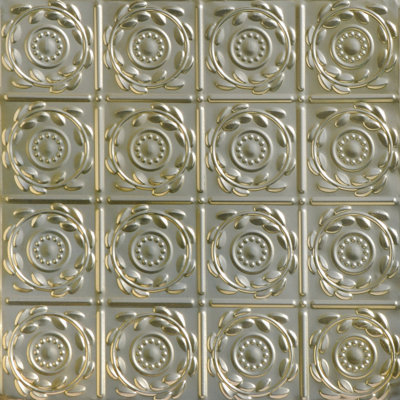 Carreau de plafond en fer clouté 2 pi x 2 pi Crowning Glory