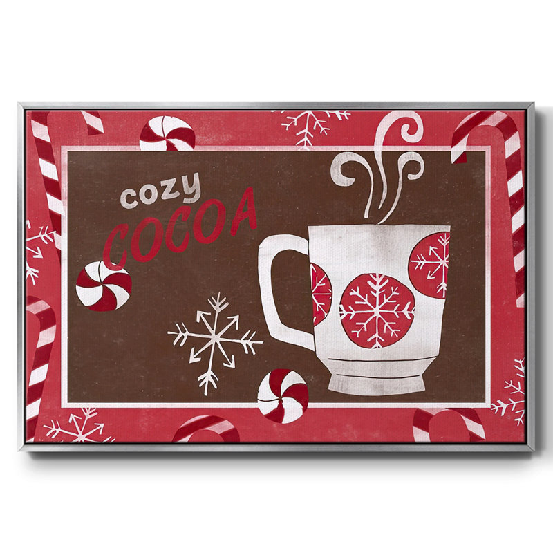 Cozy Cocoa Christmas Collection, toile tendue avec châssis en A, H 17 po x l 25 po x P 1,5 po