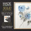 Reproduction encadrée «Sketchy Blue III» - bois massif-112362557