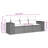 Vidaxl Garden Sofa Set Brown