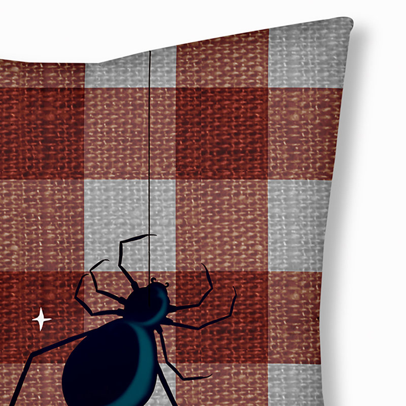 293_Eeek! Coussin Halloween, Orange, 30 po x 30 po