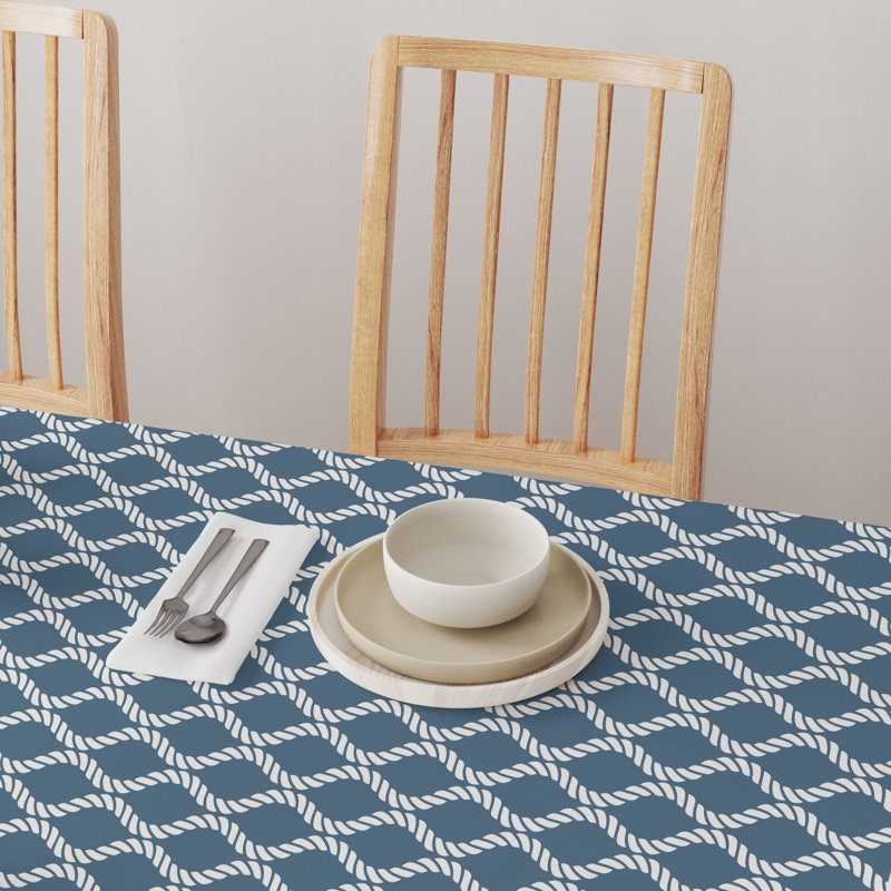 Erskine Geometric Tablecloth, 120" L x 60" W