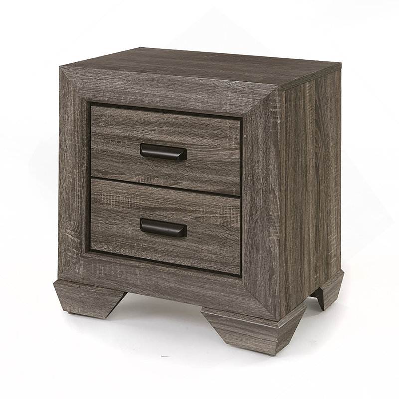 Charmante table de chevet avec un savoir-faire traditionnel et des matériaux modernes, idéale pour le rangement au chevet et l'élégance de la chambre à coucher