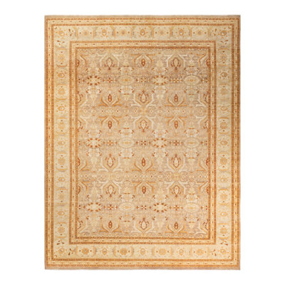 Keenan One-of-a-Kind 9' 2" X 12' 3" 2010s Wool Area Rug in Beige