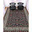 Tapis noir de haute qualité noué à la main