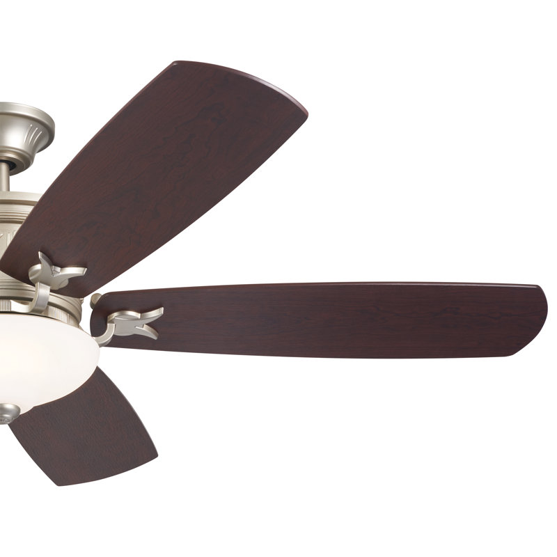 Cooksville 56'' Ceiling Fan with LED Lights, Brushed Nickel