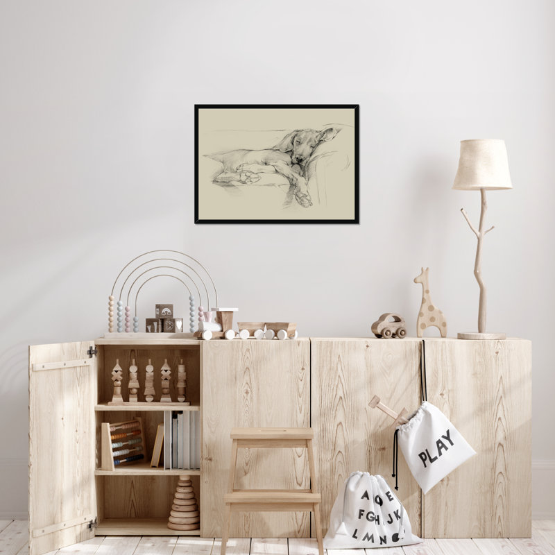 Dog Days I by Ethan Harper - Wrapped Canvas Print, 34cm H x 50cm W, Black Framed Paper Print