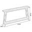 Console rectangulaire en bois manufacturé brun massif-1838734898