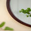 Miroir mural 20 "x 20" avec cadre en bois et finition noyer, miroir mural-2027349151