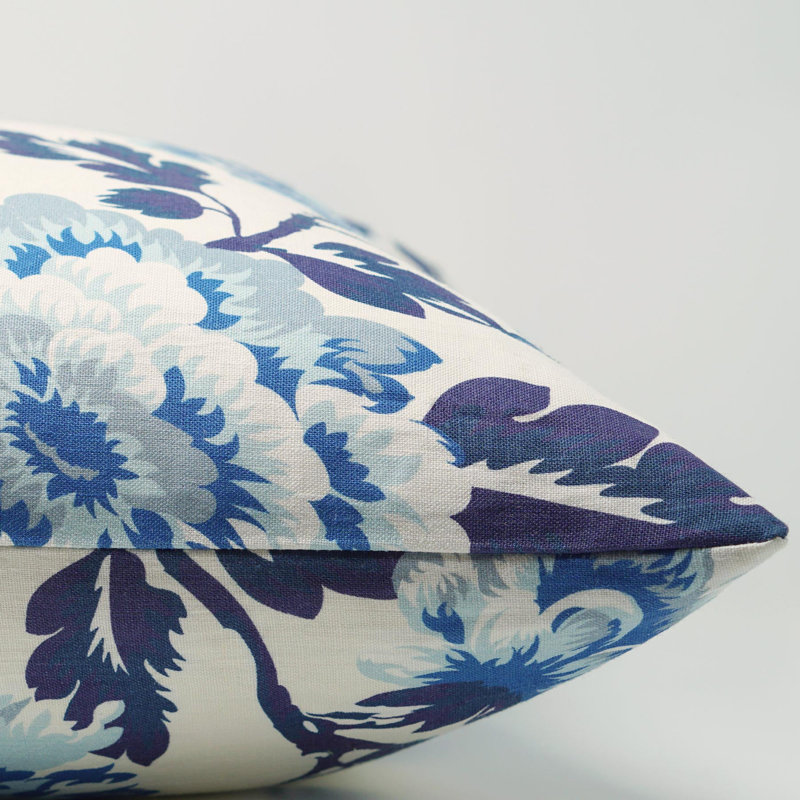 Blossom Linen Square Pillow Cover, 22" H x 22" W