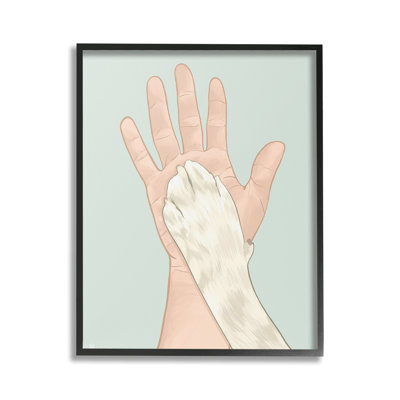 " Cat Paw High Five Wrapped Canvas " by Tara Royle on Canvas