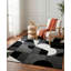 Kiraz Abstract Area Rug in Beige/ Black/ Grey-2032697030