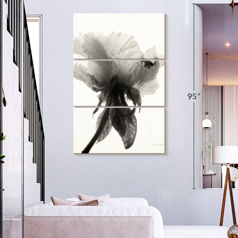 Harnek Translucent Peony II, 65" H x 42" W