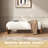 59.8'' White Linen Bedroom Bench