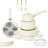 Chef Power 19pcs Ceramic Nonstick Pots and Pans Set, Cookware Sets Detachable Handle