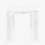 Ensemble de table de salle à manger moderne 70,8 pouces avec chaises en similicuir à cadre doré-133044717-133044720
