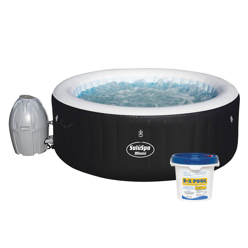 Bestway Acrylic Inflatable Hot Tub, Black