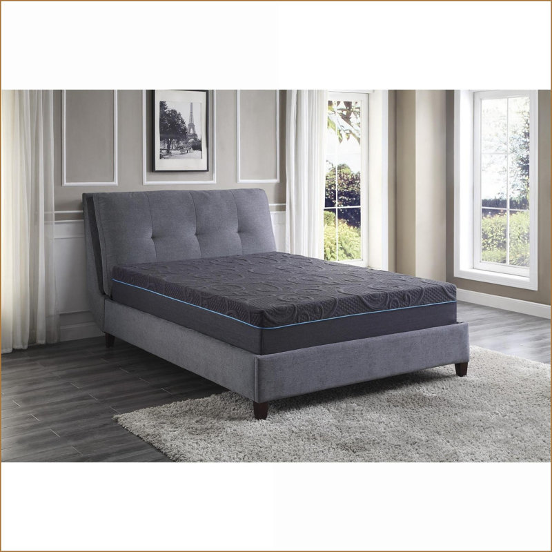 Mattresses, Full Size 11-Inch Gel-Infused Memory Foam Hybrid Mattress | Dark Gray | Foam+Spring
2Description, Full, 11"