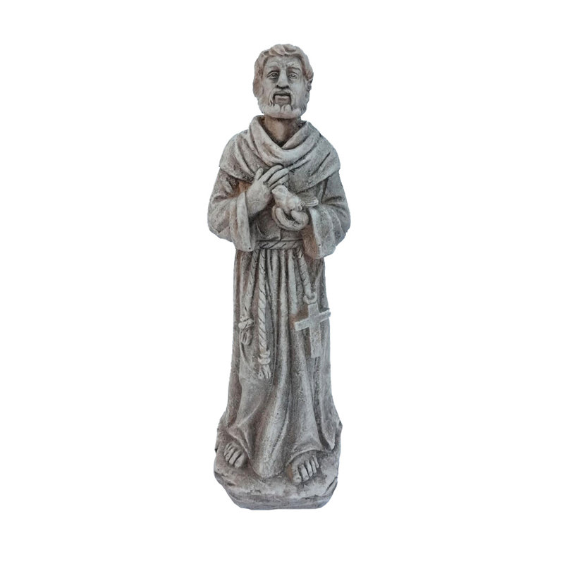 Statue Armand coulé à froid Saint-François