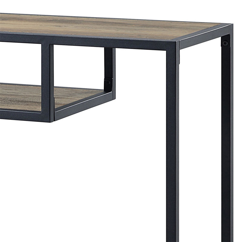 Idella Rustic Oak & Black Finish Sofa Table
