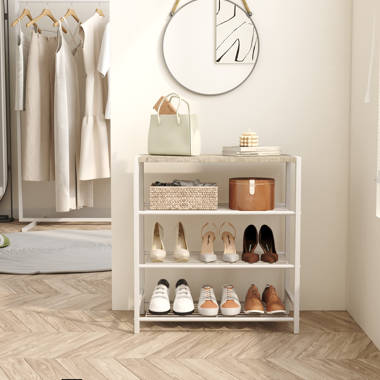 White 20-Pair Floor Shoes Rack by Whitmor at Fleet Farm