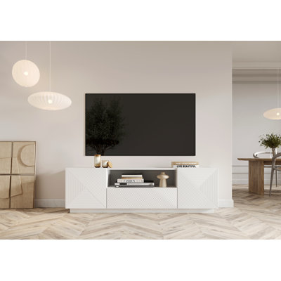 Menelik Unfinished TV Stand for TVs up to 55"