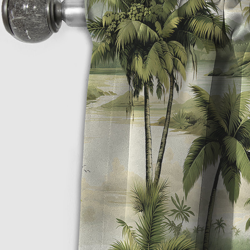 Motif tropical Vintage II - motif floral II, L 52 po x L 63 po