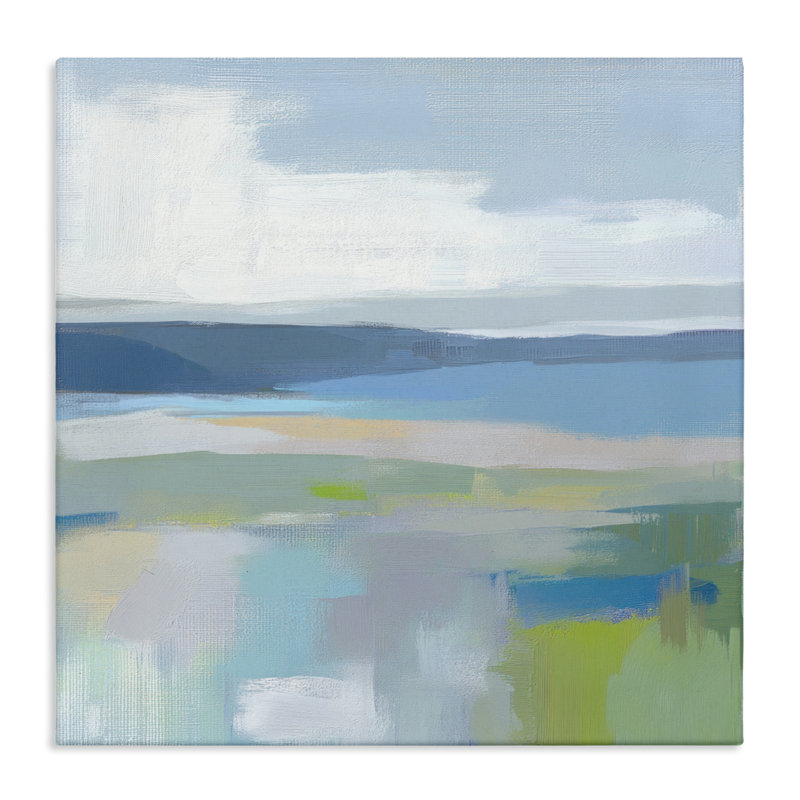 «Quiet Cove Impression Canvas» par Mona Grace, H 17 po x l 17 po