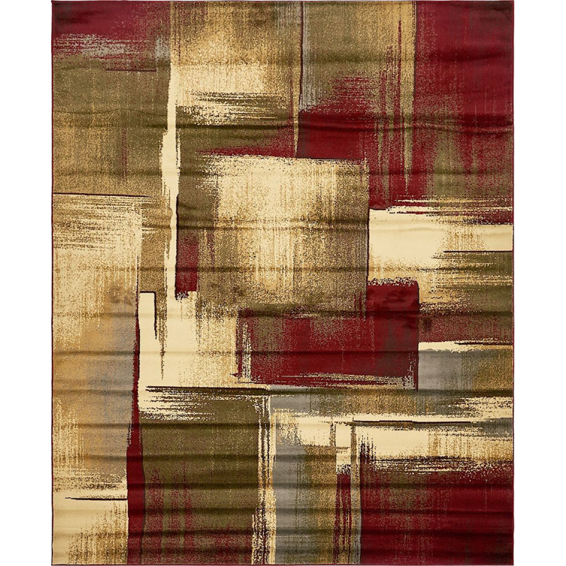 Tapis abstrait Ivetta, Rectangle 10 pi x 13 pi 1 po