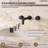Wall Bathroom Faucet 3 Hole,Bathroom Sink Faucet with Drain Assembly, Matte Black-115761265